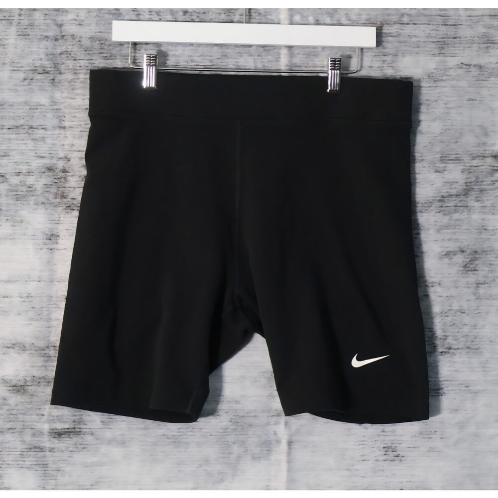 Nike Womens Athletic Shorts High Waste Black xl B0069